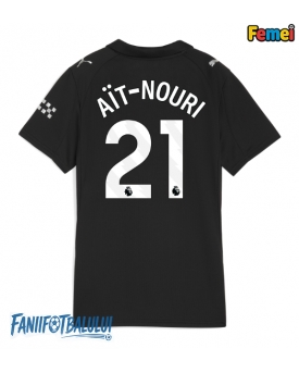 Manchester City Rayan Ait-Nouri #21 Tricou Fotbal Replică 2025-26 Femei Deplasare